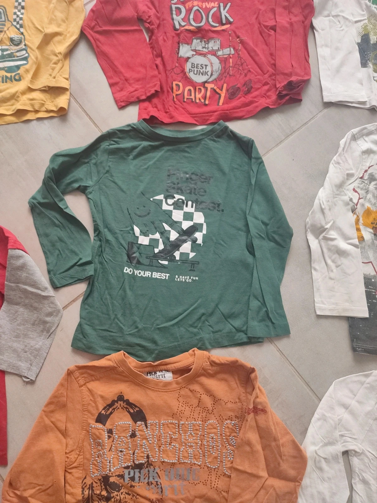 Lot of long-sleeve t-shirts for 4-year-old boys – photo 10